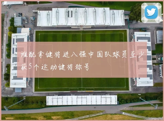 谁配拿健将进八强中国队球员至少获5个运动健将称号